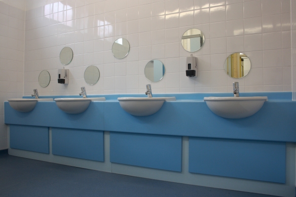 3sixty property services: Hockley Primary School - toilet refurbishment